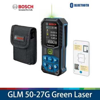 Bosch Professional 50M telemetro Laser a luce verde ergonomico con Bluetooth GLM50-27CG/50-23G