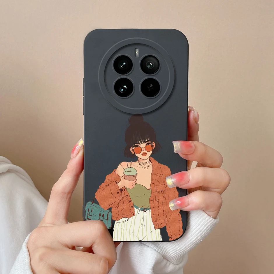 Cute Cartoon Sweet Girl Silicone Soft Phone Case Cover - Protective Bumper s
