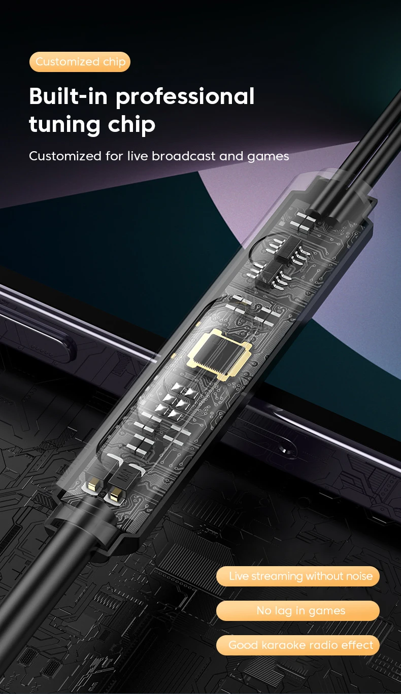 Description Picture 5 of item3.5mm Audio Microphone Dual Plug Wired Headphones 3m/2m In Ear Headset Wired Earphones Desktop Computer PC Bass Stereo Earbuds