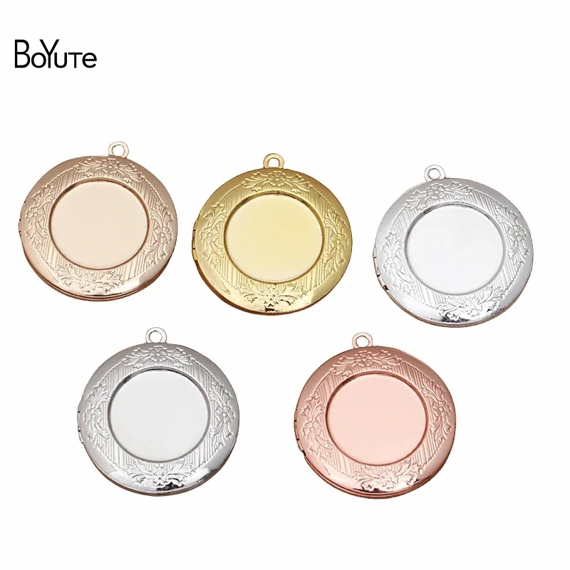 

BoYuTe (10 Pieces/Lot) 32MM Pendant 20MM Cabochon Base Blank Tray Vintage Round Floating Photo Locket