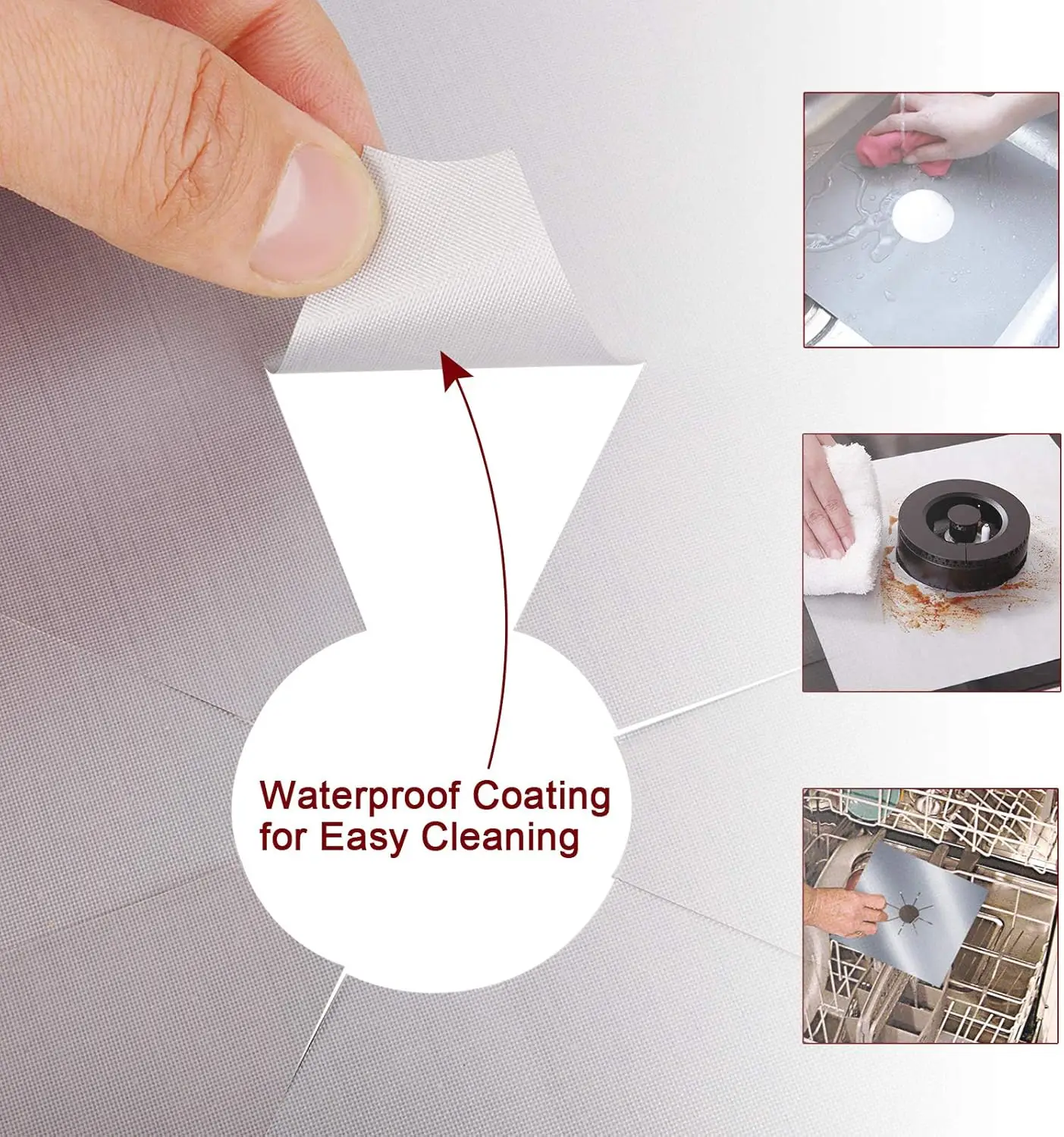 Heat Resistant Oil Proof Reusable Stove Protector Pads