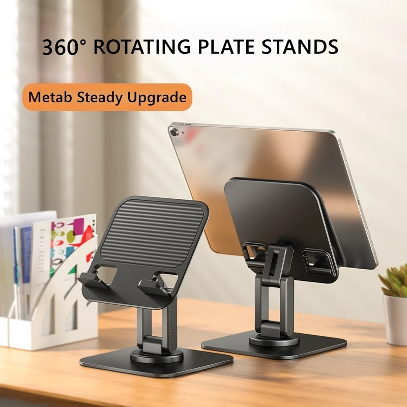 360° Rotating Foldable Tablet and Phone Desktop Stand