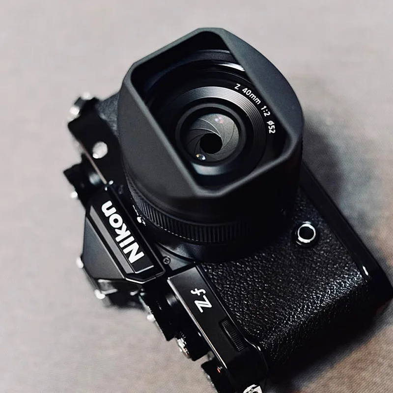 金属製スクエアレンズフード,カメラレンズ,nikon,z40,f2se,z7ii,z6ii