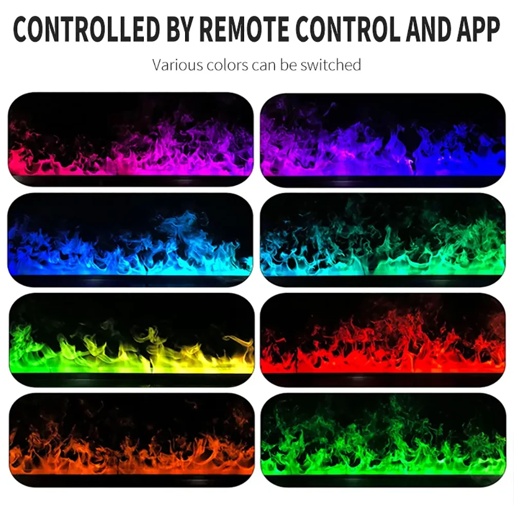 Electric Fireplace Modern Remote Control Electric Fireplace with Mute Water Mist