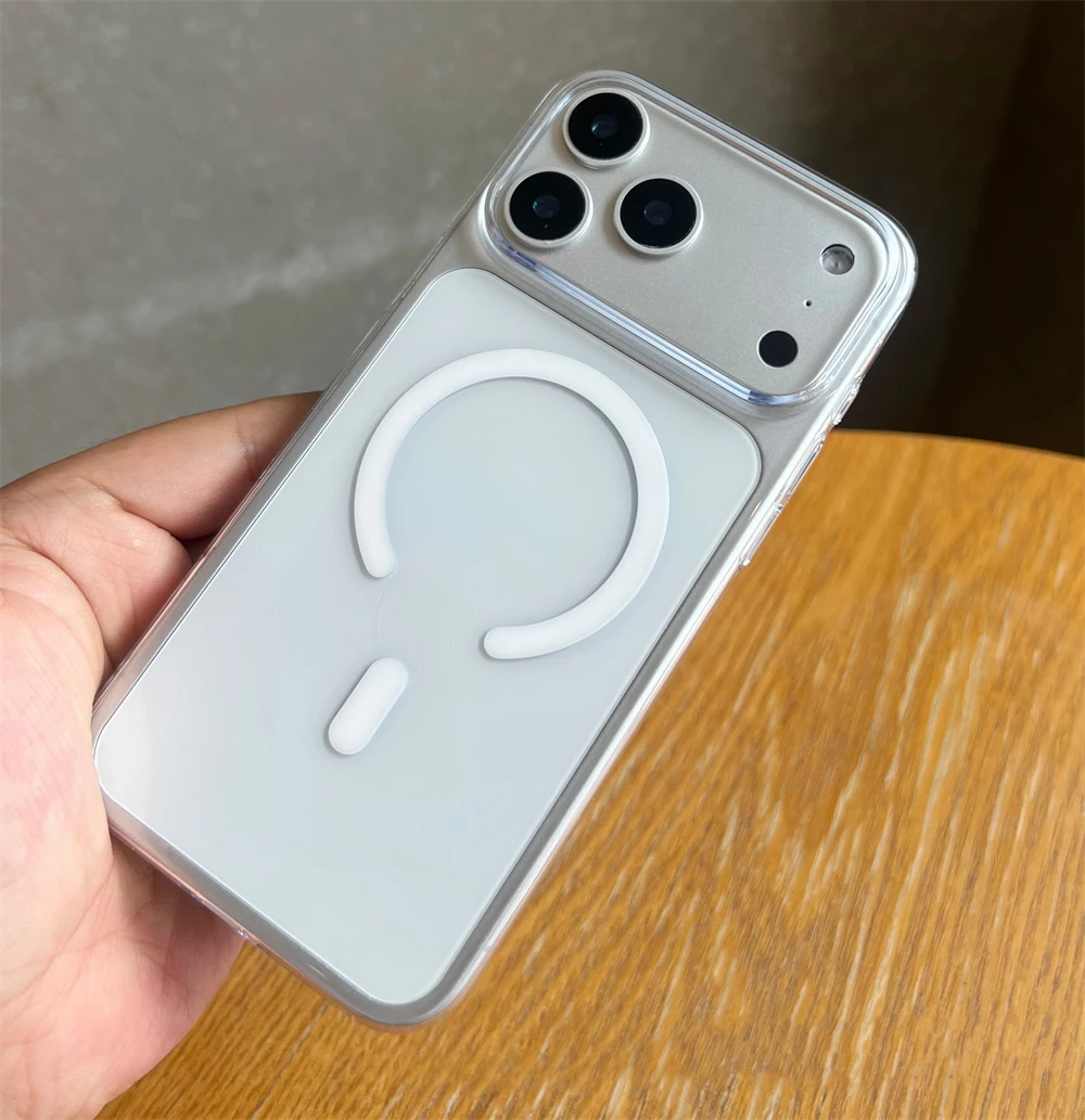 Ultra Thin Transparent Magnetic Case with Magsafe Compatibility
