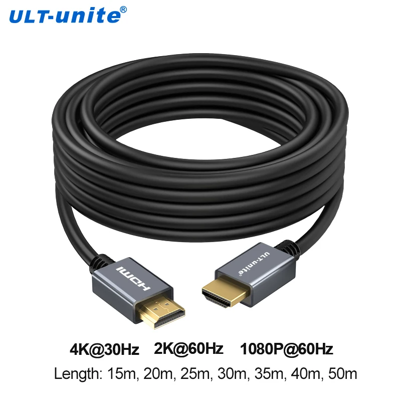 

4K HDMI Cable 100Ft High Speed HDMI 2.0 Cables 18Gbps 1080P Ethernet Audio Return Video Cord For UHD TV Monitor Laptop Xbox PS4