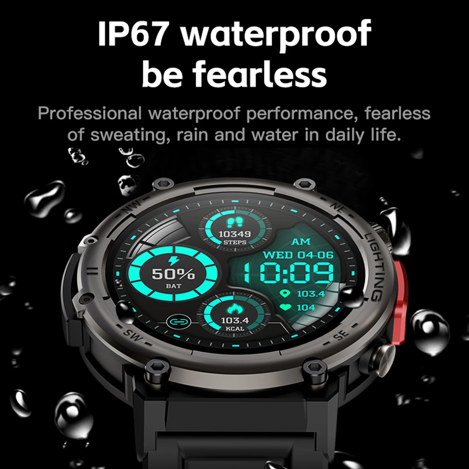 Ʈ ġ ػ ũ  ǰ ͸   ð, IP67 , BT5.0 ȭ Ƽ  , 1.45 ġ