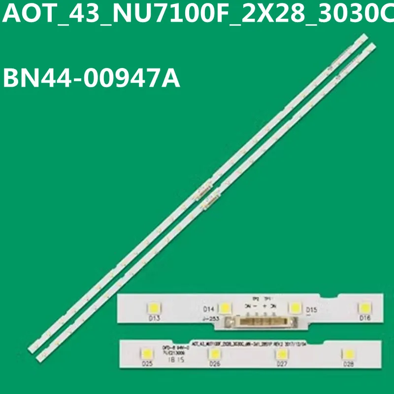 LED 스트립 램프, 메가 BN44-00947A UE43NU7100 UE43NU7120 UE43NU7122 UE43NU7125 UE43NU7140, 28 개
