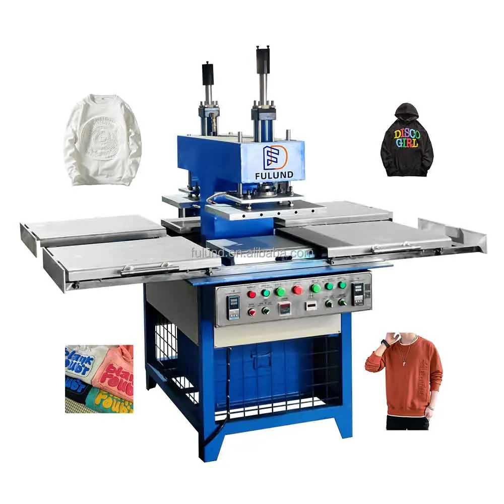 

Embossing embossed t shirt logo printing machine