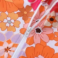 0-2 Years Toddler Baby Girls Swimwear Infant Spring Summer Swimsuit Long Sleeve Floral/Shell Print Bathing Suit with Hat Outfit 6