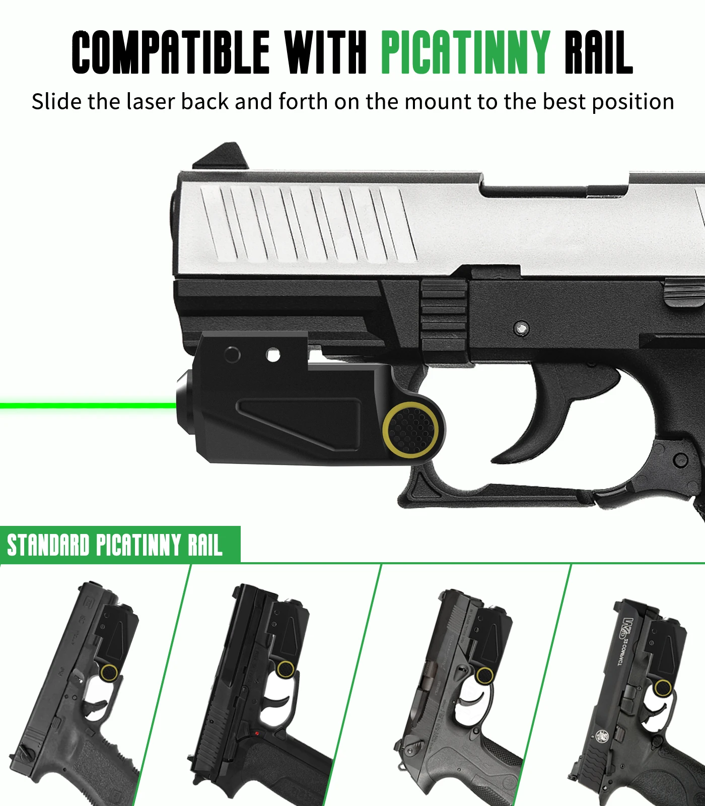 Green Dot Laser Magnetic Charger Tactical Hunting Pistol Laser Fits 20mm Picatinny Rail Weaver Mount Glock Accessories laser sight