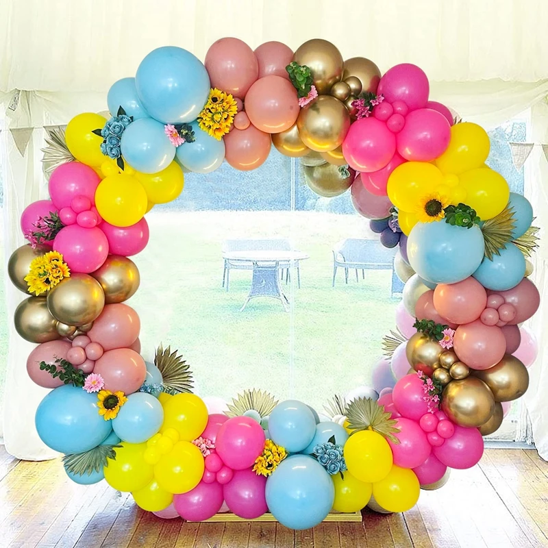 Hawaii Happy Birthday Birthday Balloon Arch Flamingo Hawaiian Tropical Party Decor Summer Party Luau Aloha Party Supplies