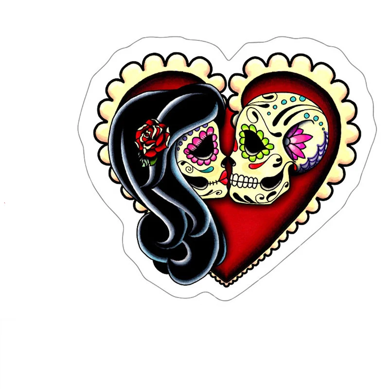 

Personalized Body Decoration Love Skeleton Car Stickers Die-cut PVC Decal Used for Car Body Windshield Pull Rod Boxes