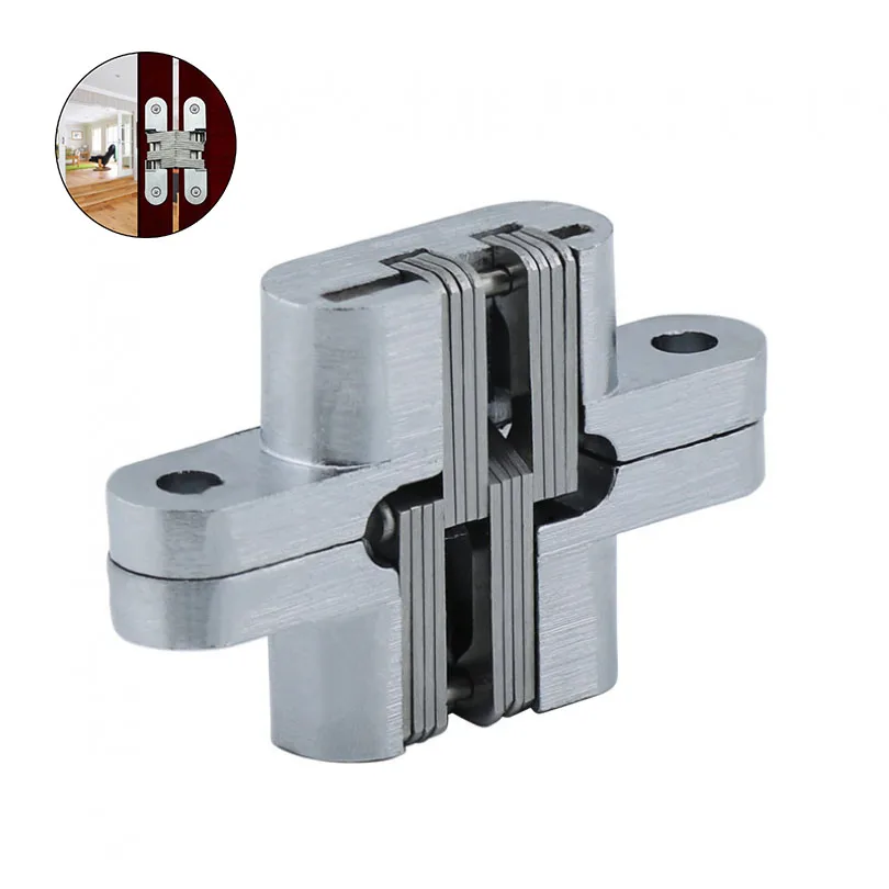 

36x30mm Invisible Hinge 180 Degree Hidden Hinges Cabinet Leaf Hinge Swing Hinge Concealed Hinge with Screws for Folding Door