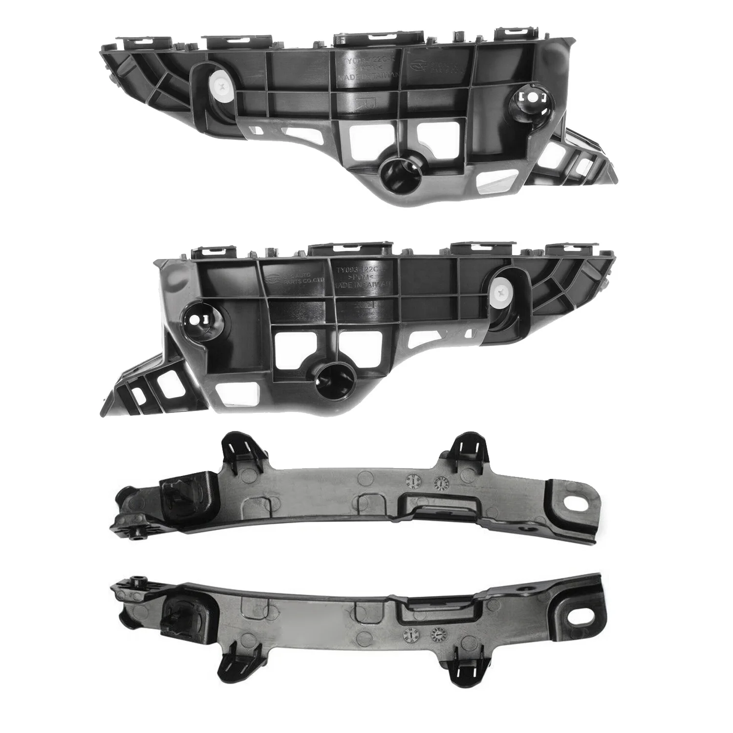 

For 2014-2018 Toyota Highlander Front Bumper Bracket Retainer Beam Mount Support Set