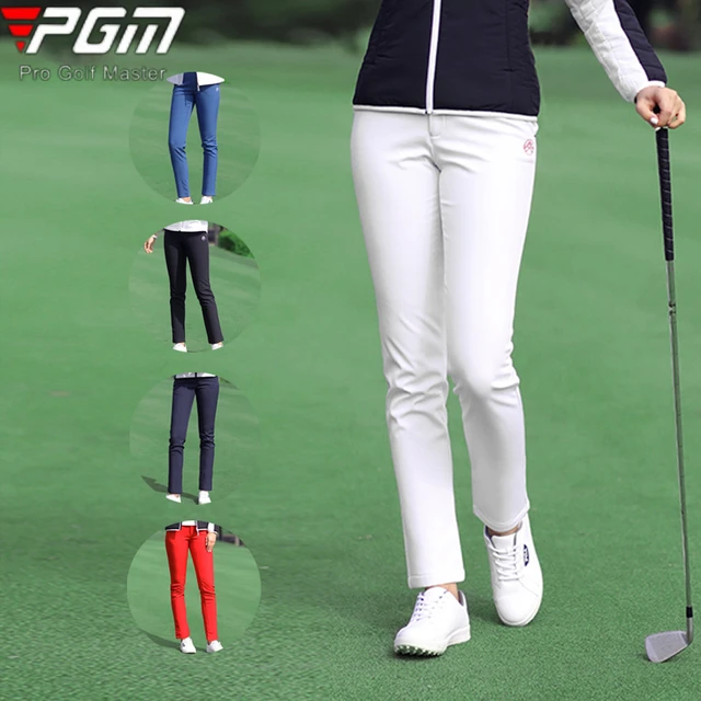 Pgm Autumn Winter Ladies Golf Pants Women High Elasticity Fashion Sport  Trousers Slim Fit Golf/Tennis Pants Warm Windproof Golf Clothing