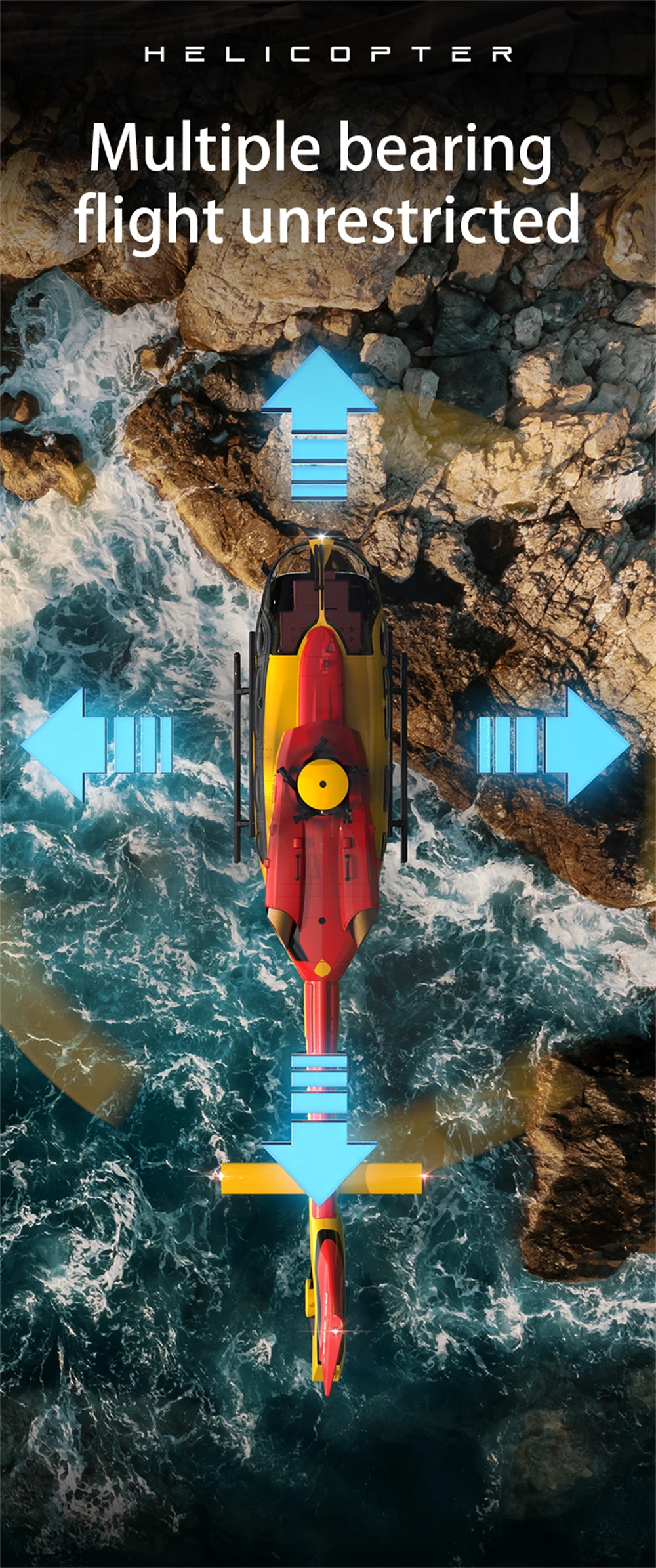 RC ERA C190 1:30 H145 Scale 2.4G 6CH  6-Axis Gyro Optical Flow Localization Altitude Hold Flybarless RC Helicopter RTF