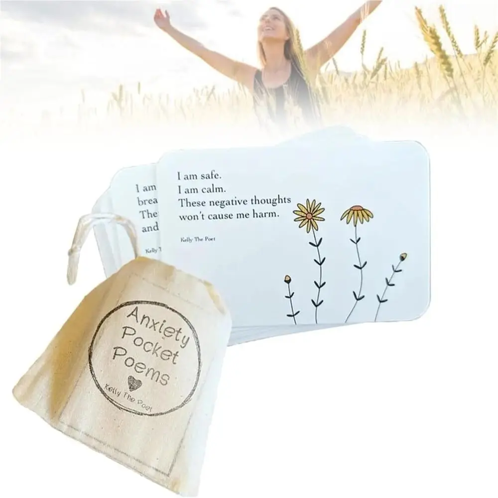 Paper Anxiety Relief Pocket Poems Sollievo Dall'Ansia Con Citazioni Positive Pocket Poem Parole Positive