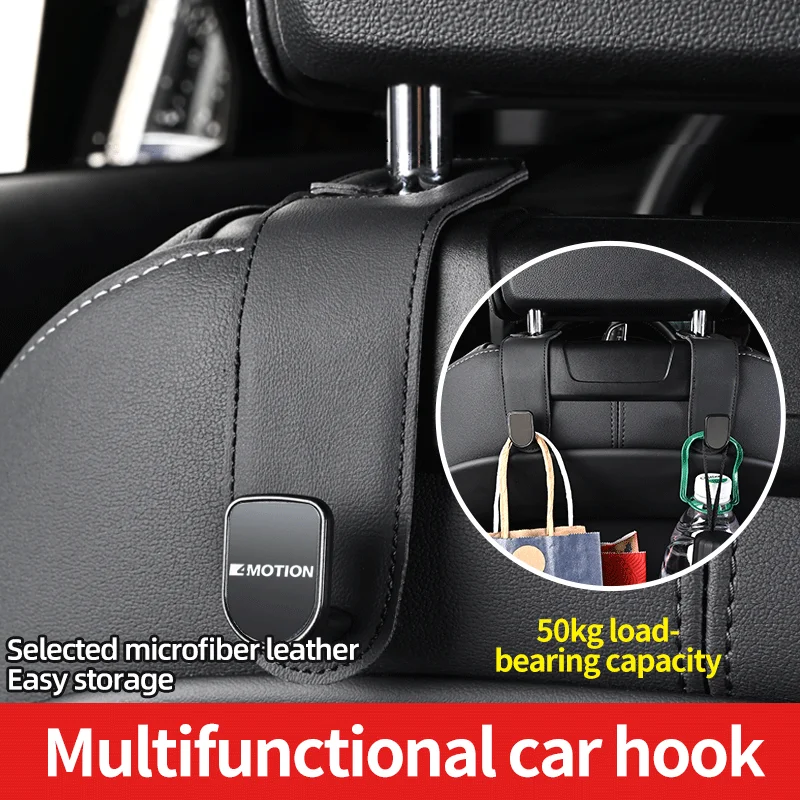 Per Volkswagen Vw 4 Motion Tiguan Passat Golf Car Seat Back Hook Poggiatesta Portaoggetti Hanging Bag Organizer Accessori Auto