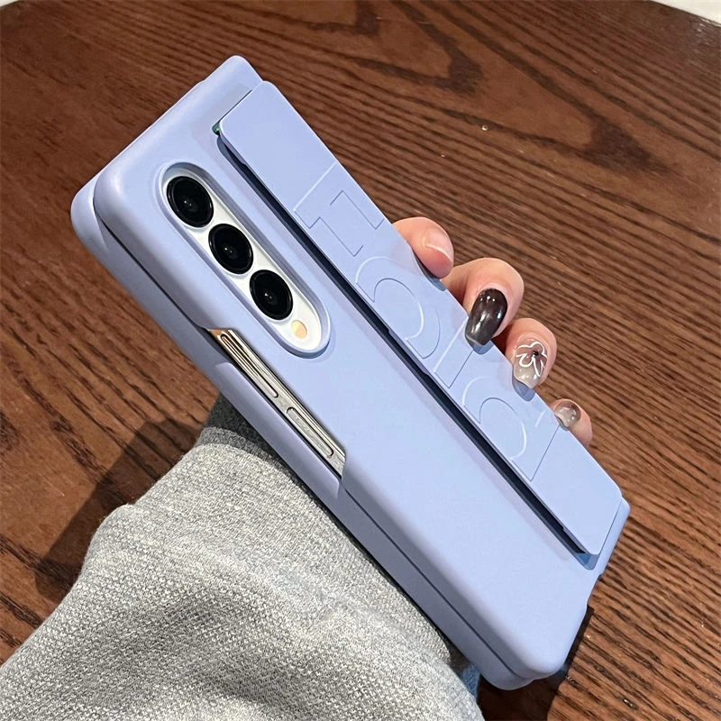 Luxury Soft Silicone Wrist Strap Holder Phone Case - Ultra Thin Matte Hard PC Cover
