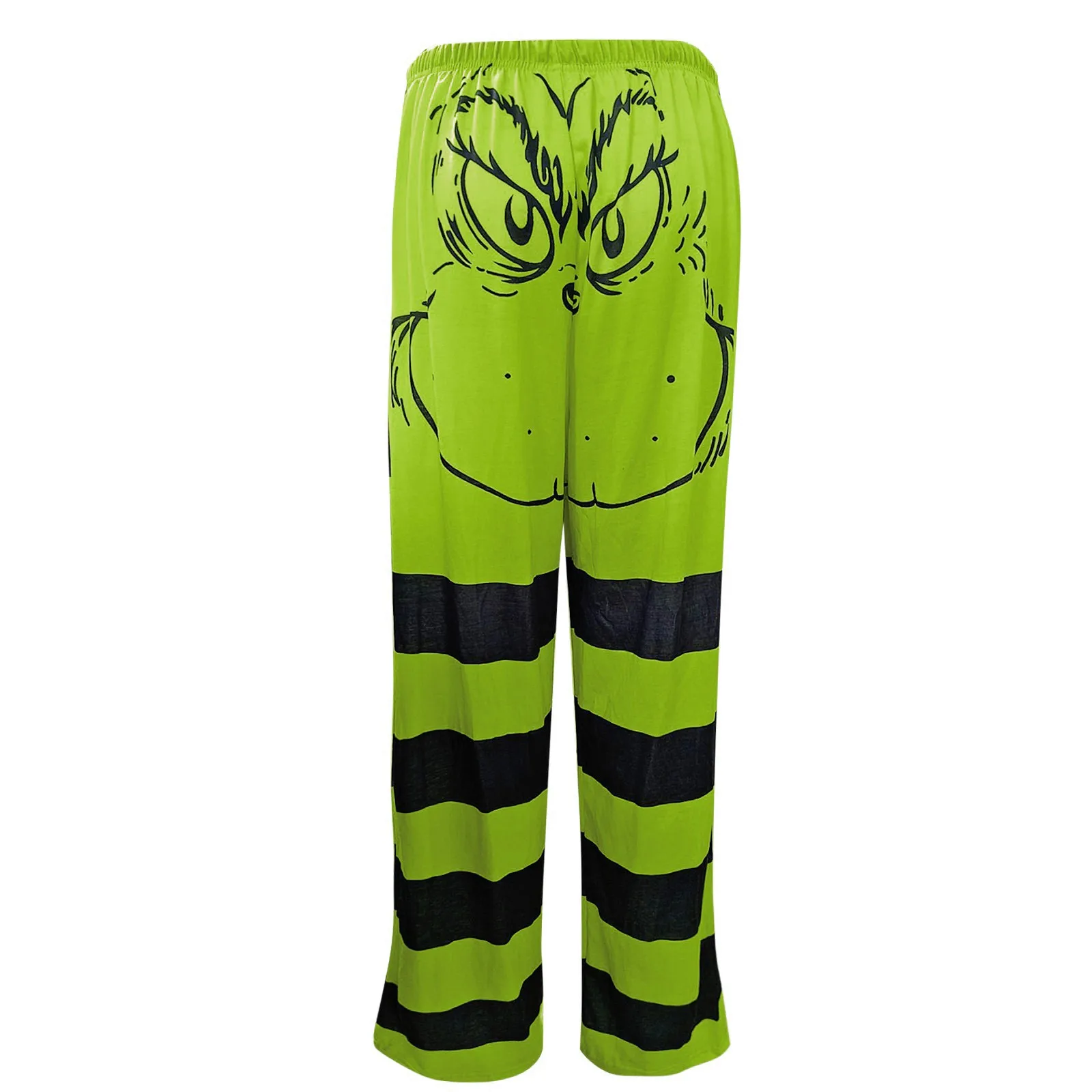 Women's Green Pajama Pants Christmas Striped Pajama Casual Long Pants Bottoms Casual Pants Outfits Clothes Sleepwear - Image 4