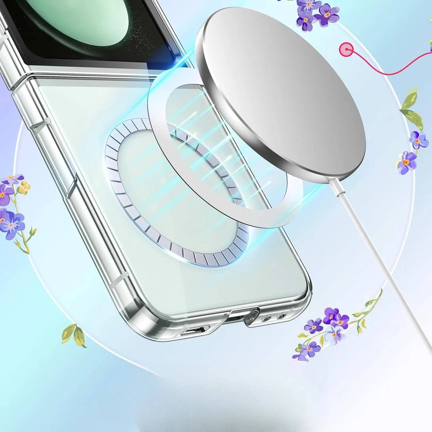 Luxury Transparent MagSafe-Compatible Ultra-Thin Wireless Charging Case