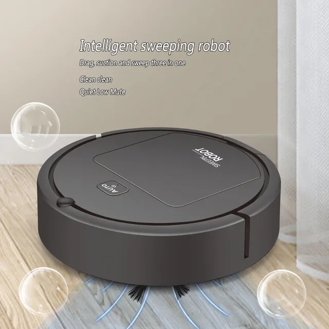 2024 New Automatic Robot Vacuum Cleaner Smart Sweeping Dry Wet Cleaning Machine Charging Intelligent Vacuum Cleaner for Home 1