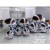 1 Set Silver Inflatable Mirror Ball Giant Hanging Disco Mirror Sphere Gold Iridescent Reuseable Metallic Balloons For Decoration 5