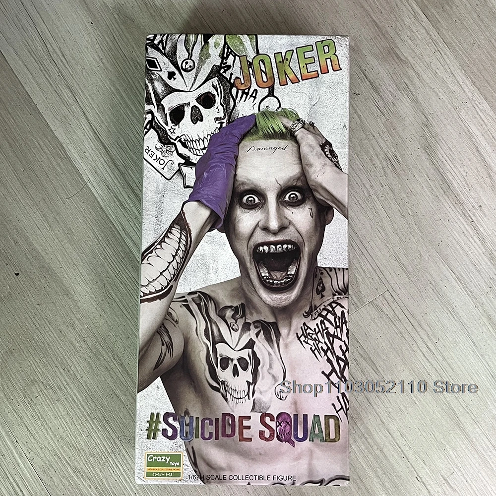 Figuras Crazy Toys Harley Quinn Joker, escala 1/6, equipo de prototipos, película, ropa Real, modelo, regalos de cumpleaños y Halloween
