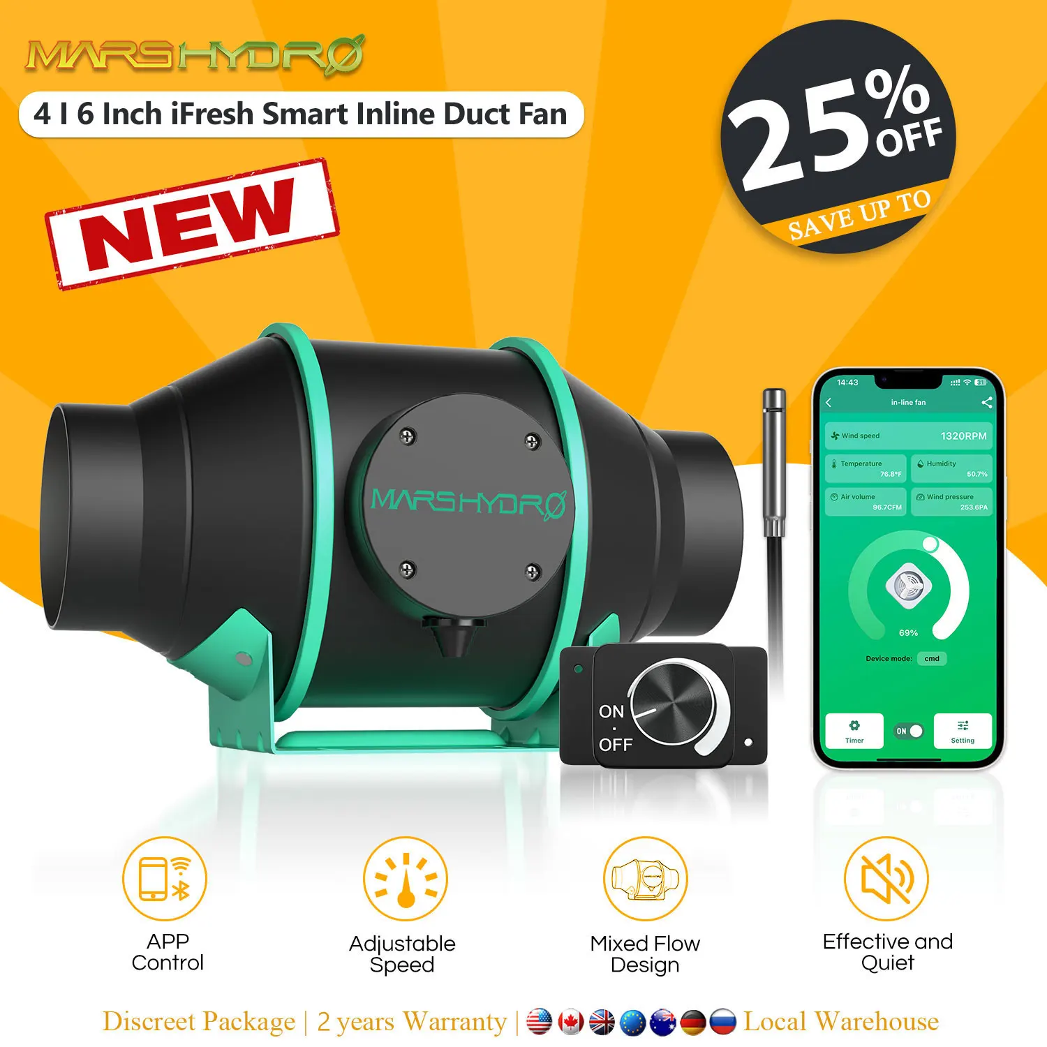 Промышленный вентилятор Mars Hydro ifresh Smart 4