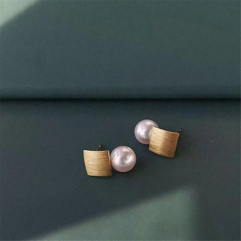 18K 금도금 진주 비즈 스터드 귀걸이 세팅 베이스, DIY 주얼리 제작 결과물 및 구성 요소 A110
