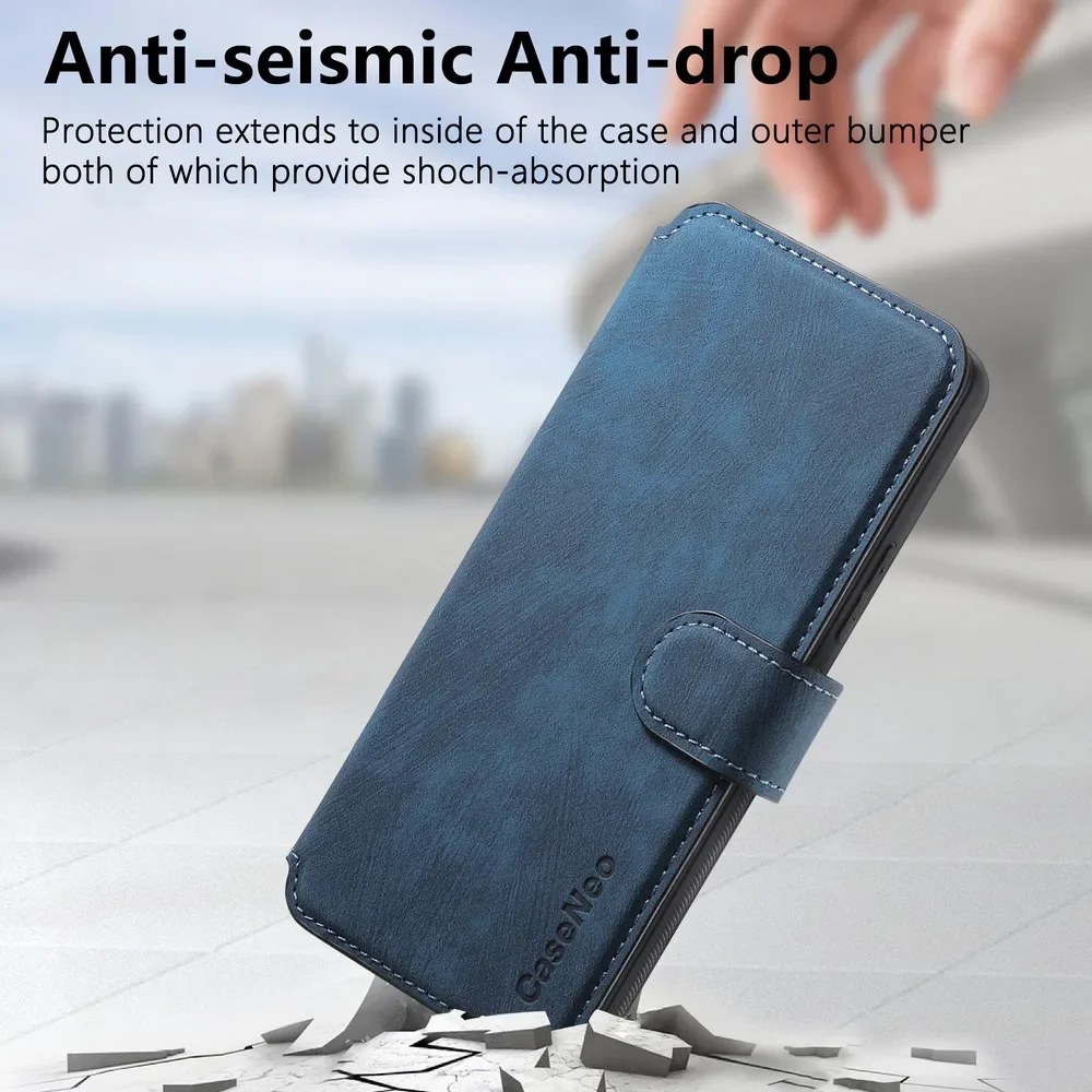 Magsafe Flip Leather 2-in-1 Magnetic Wallet Card Holder Phone Case Bag