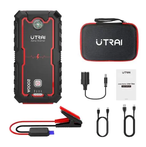 

Starting Device For 8.0L/6.0L Emergency Car Battery Jump Starter 2000A Powerful Power Bank 22000mAh Portable Charge