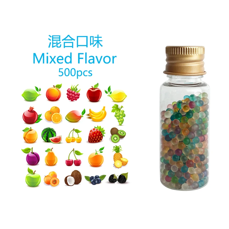 Mixed Fruit & Mint Flavor Cigarette Capsule Beads - 500pcs Smoking Accessories