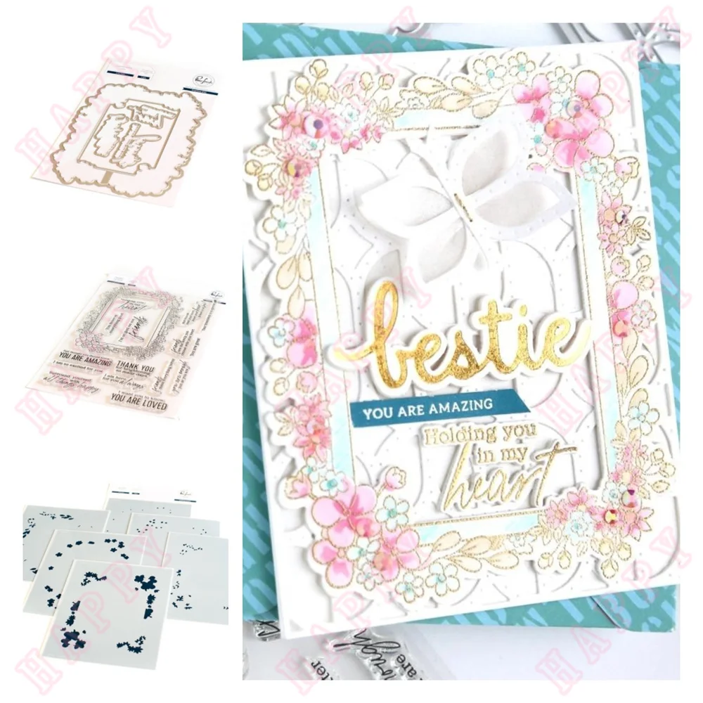 

Metal Cutting Dies Stamps Stencils In My Heart DIY Scrapbooking Diary Decoration Template Embossing Handcraft Paper Craft Moulds