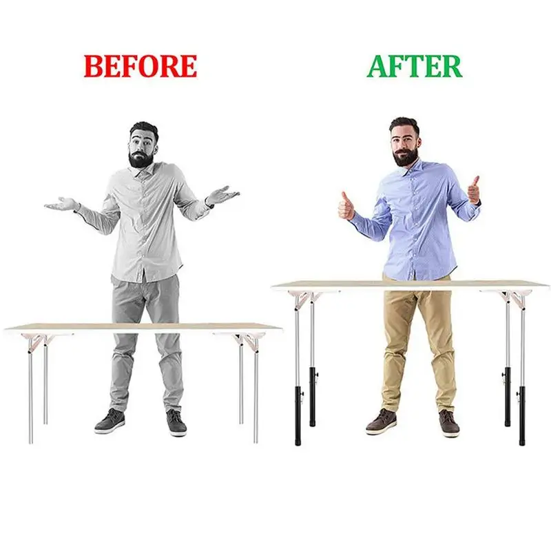 4Pcs Table Leg Extenders Folding Feet Chair Floor Protector Non-slip Furniture Feet Table Leg Cover Cabinet Bottom Furniture Leg
