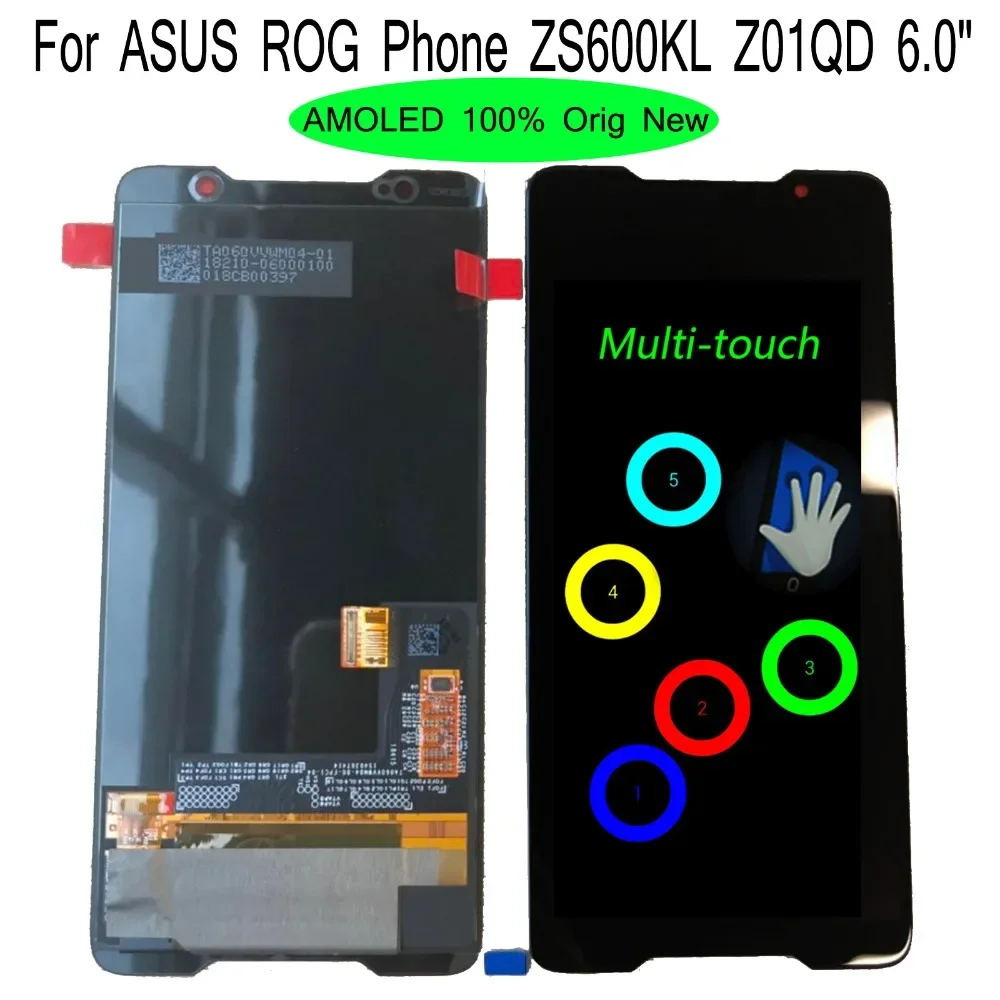 

Shyueda AMOLED 100% оригинальный новый A + 6,0 "для ASUS ROG Phone ZS600KL Z01QD, ЖК-дисплей, детали