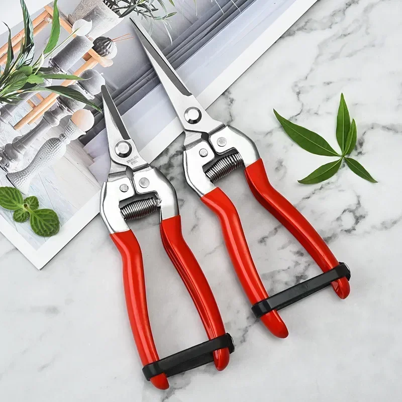 

Steel Household Garden Scissors Picking Grape Tools Pruning Branch Gardening Fruit Pruning Scissors Stainless Scissors