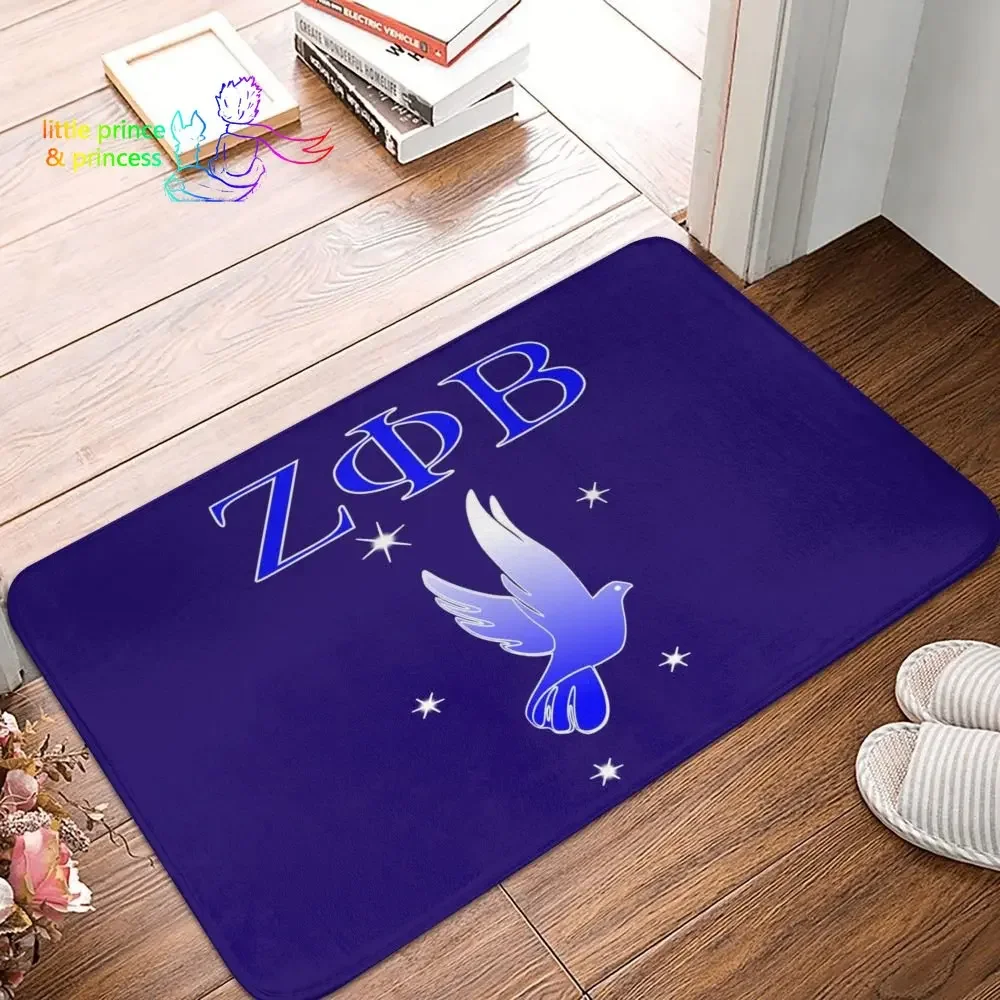 

Коврик Zeta Phi Beta Sorority с логотипом, противоскользящий Настенный Коврик для спальни, балкона, двери