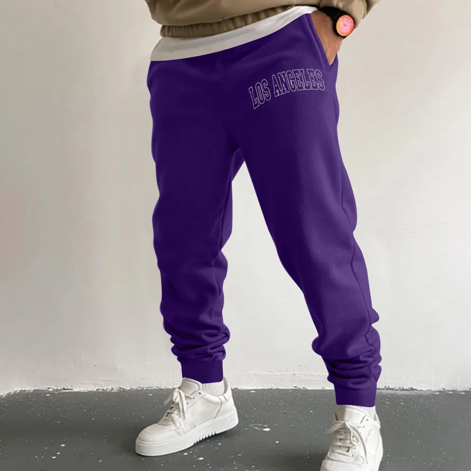 Thickened Fleece Men's Casual Fashion Sweatpants