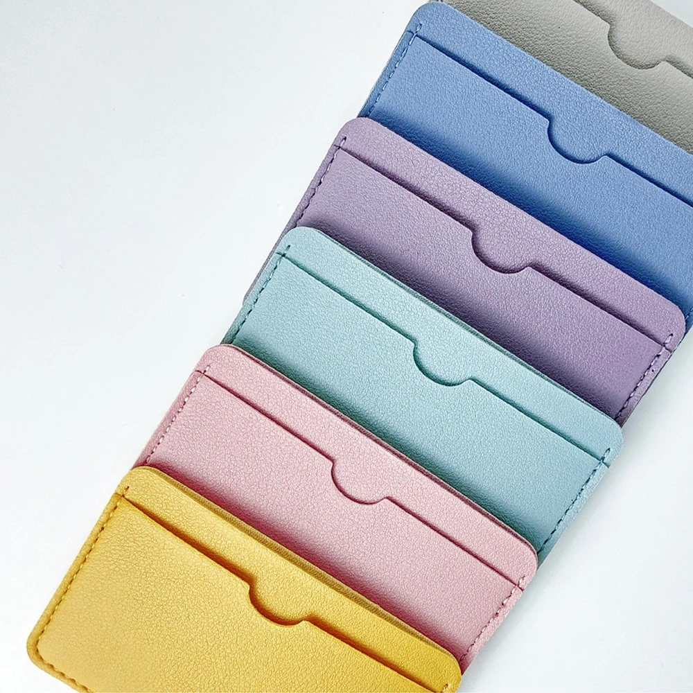 Premium PU Leather Card Holder - Compact ID & Credit Card Protector