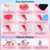 24 Colors Red Pink Dip Powder with Base Top Coat Activator & Essential Tools for Christmas Nail Art Design Winter Holiday Gifts 6