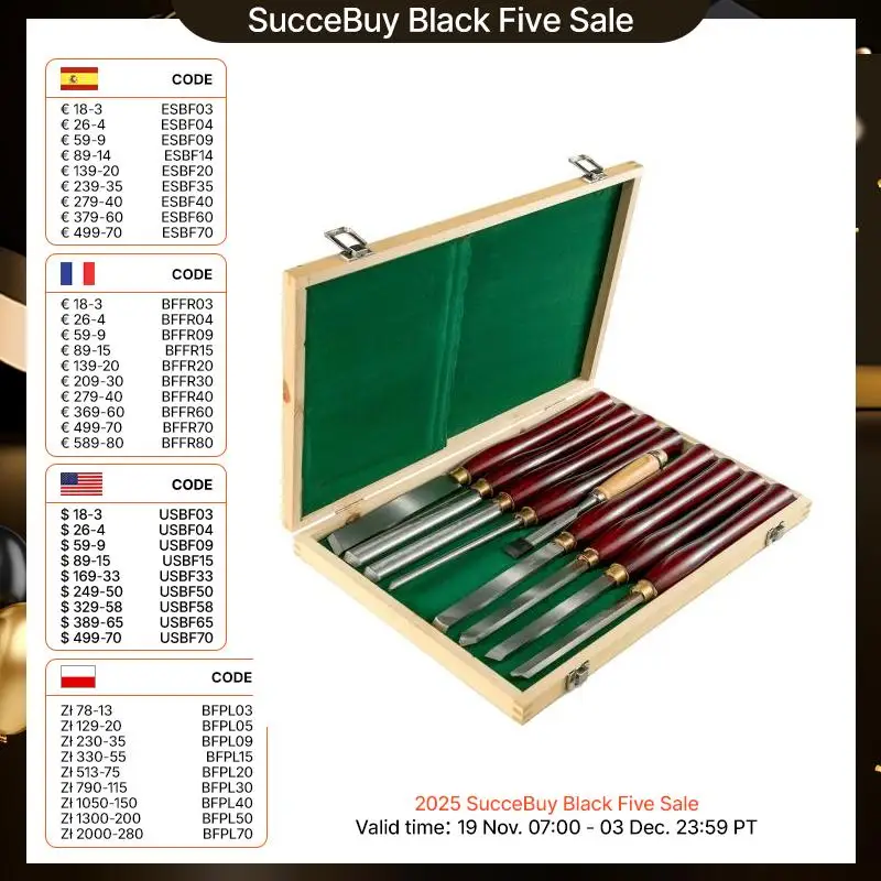 HSS Lathe Chisel Set for Wood Turning 1