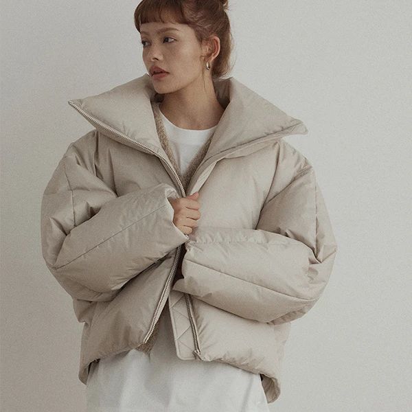 High Quality Women's White Duck Down Down Jacket, 2023 New Winter Lapel 90% White Duck Down Short Down Jacket for Women, Coats