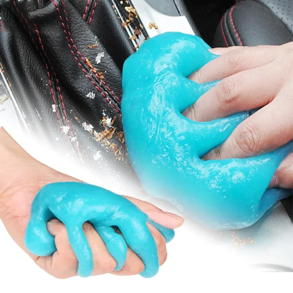 Car Cleaning Gel Slime for Cleaning Machine Auto Vent Car Wash Interior Dust Remover Glue Computer Keyboard Dirt Cleaner - 2
