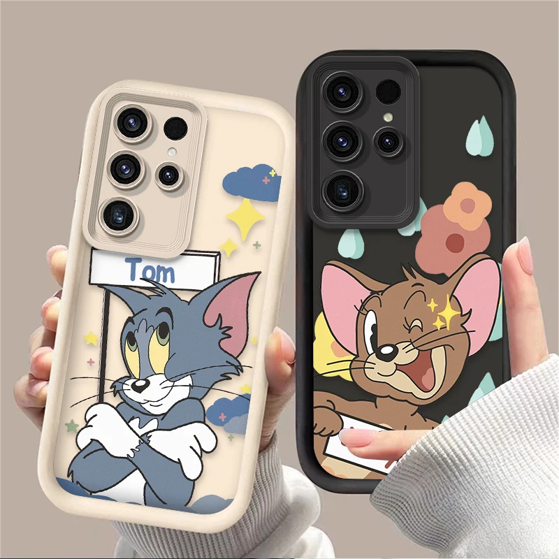 Charming Tom and Jerry Cartoon Matte Soft Phone Case