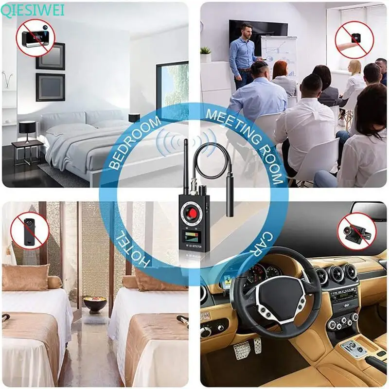 K19+ Hidden Anti Eavesdropping Camera Detector RF Wireless GSM Signal Wiretapping GPS Tracker Spy Cam Detector Bug Finder