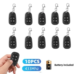Universal 4-Channel Wireless Remote Control for Garage Doors and Car Access (10PCS)