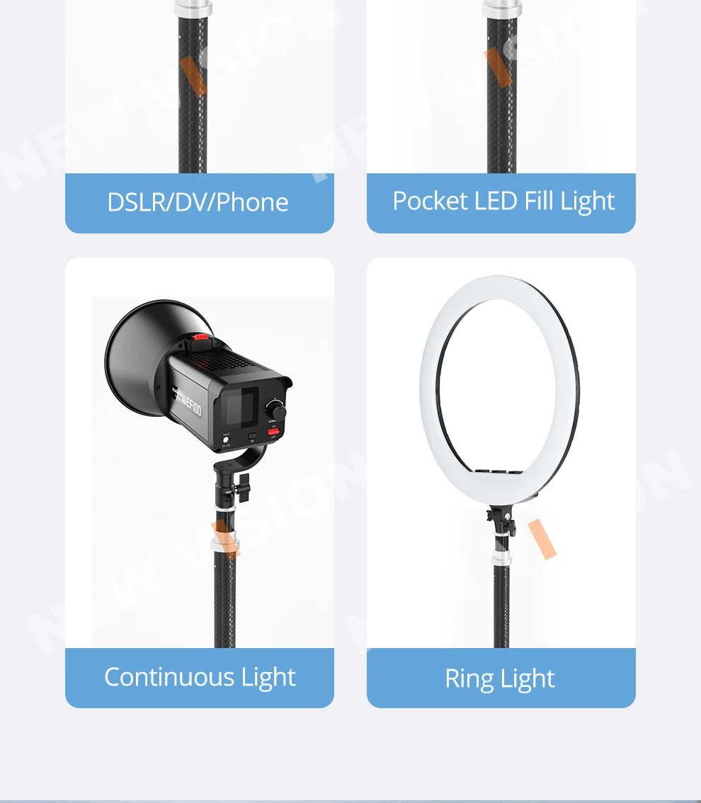 QZSD LS-255/285 Reverse folding light stand Photography outdoors Portable tripod