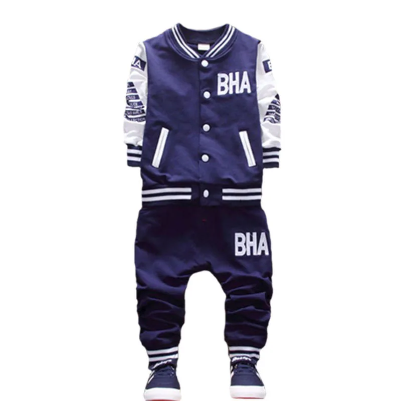 

Clothing Set Letter Embroidered Boys Spring Autumn Sports Coat+Pants 1-5 Year Old 2023 New Korean version Fashion Childrens Wear